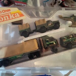 Vintage Tonka Tough Ones R.D.T Supply Platoon Gift Set In Box ( Opened)